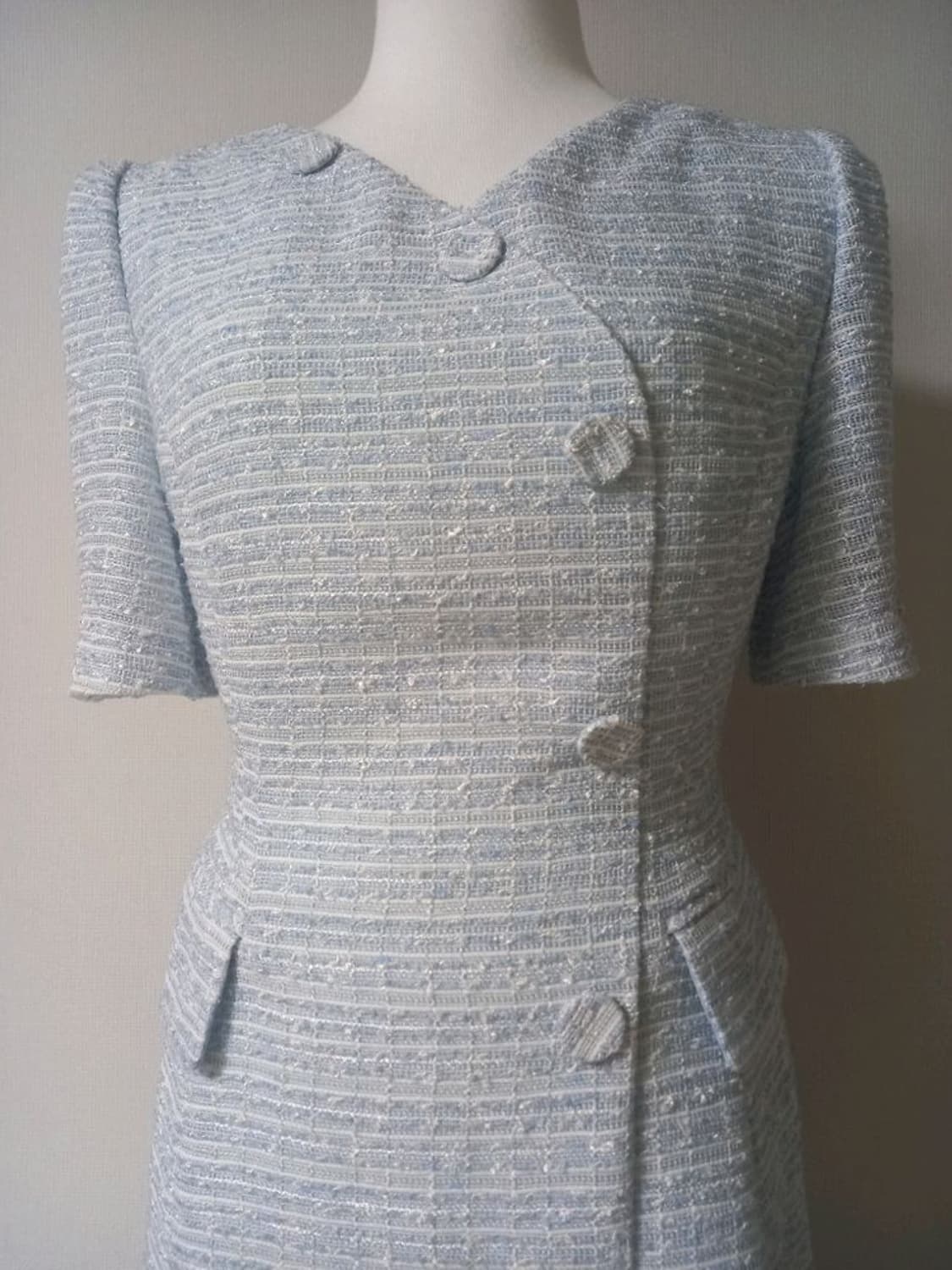 라인 트위드 원피스 상품이미지4