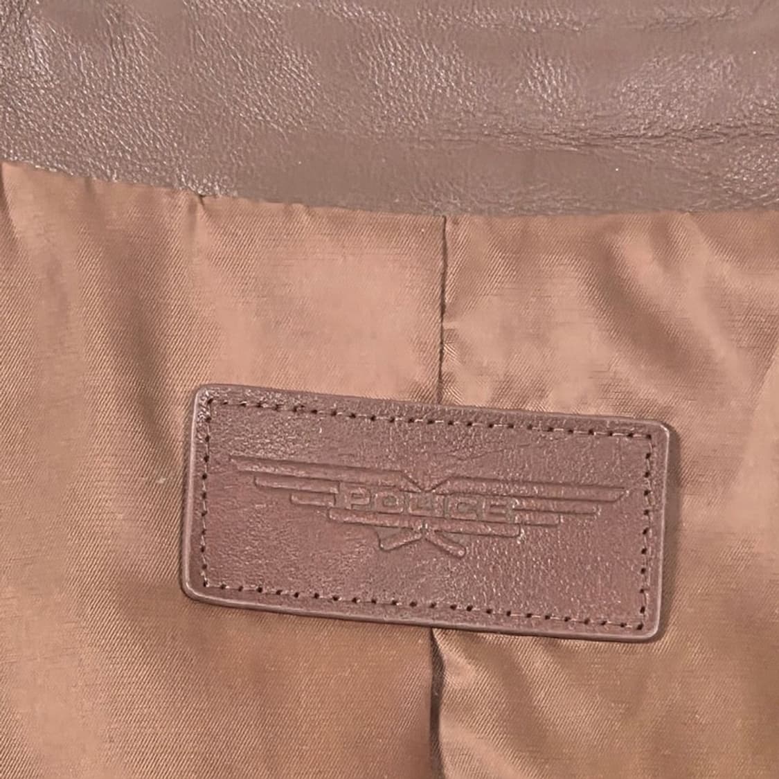 POLICE 천연 양가죽 램스킨 지퍼 자켓 M 상품이미지6