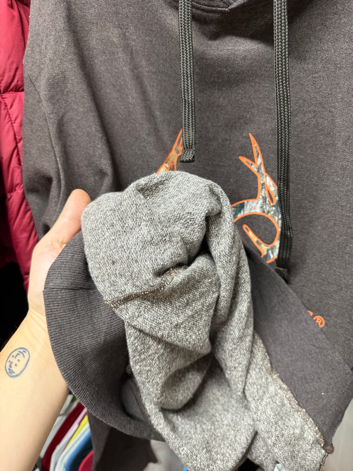 리얼트리 카모 로고 기모 후드티 후디 상품이미지7