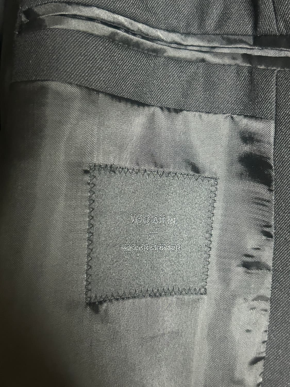 무신사 유아인 콜라보 울 블레이져 상품이미지2