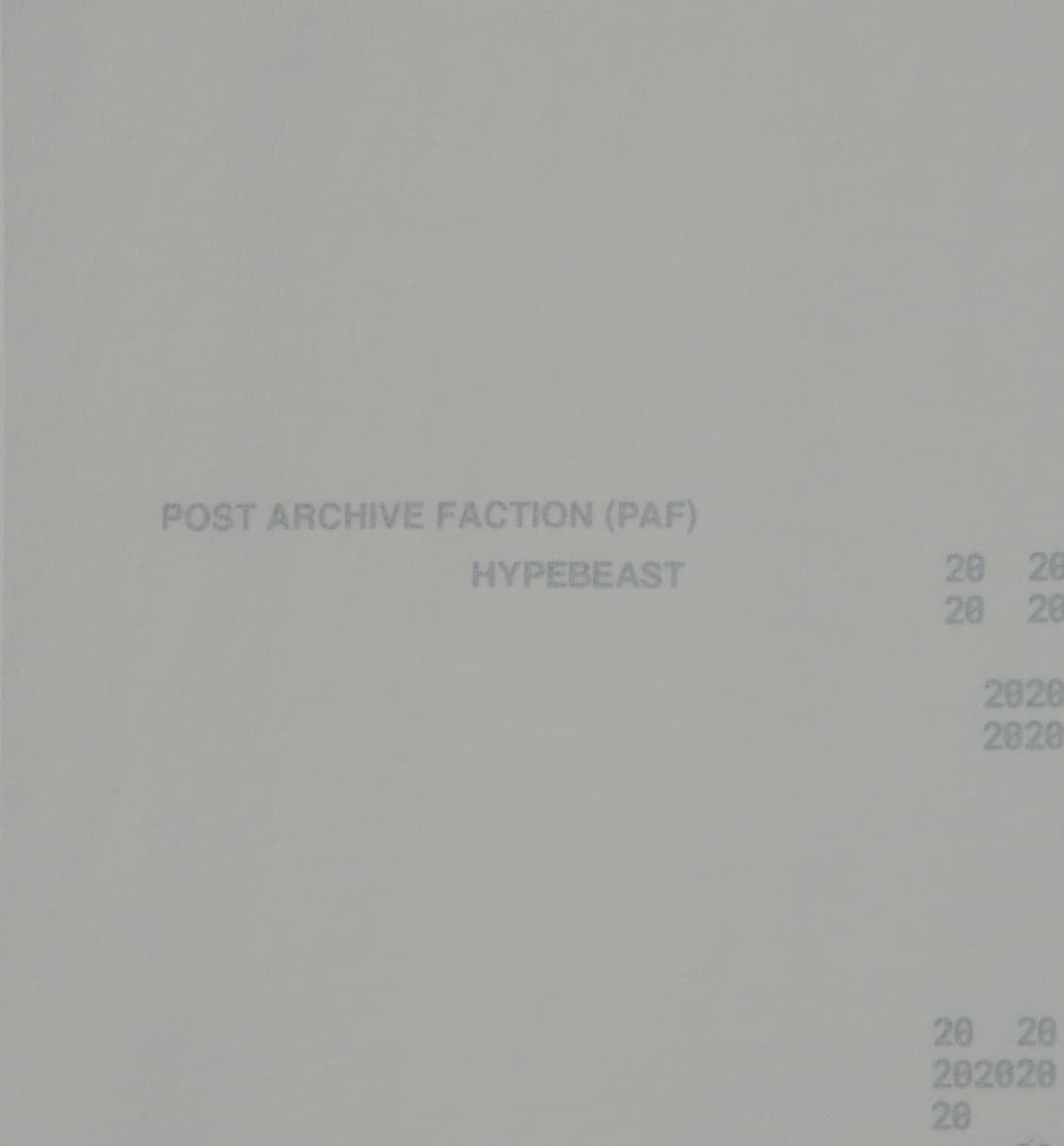 포스트 아카이브 팩션 하입비스트 20주년 기념 티셔츠 상품이미지7