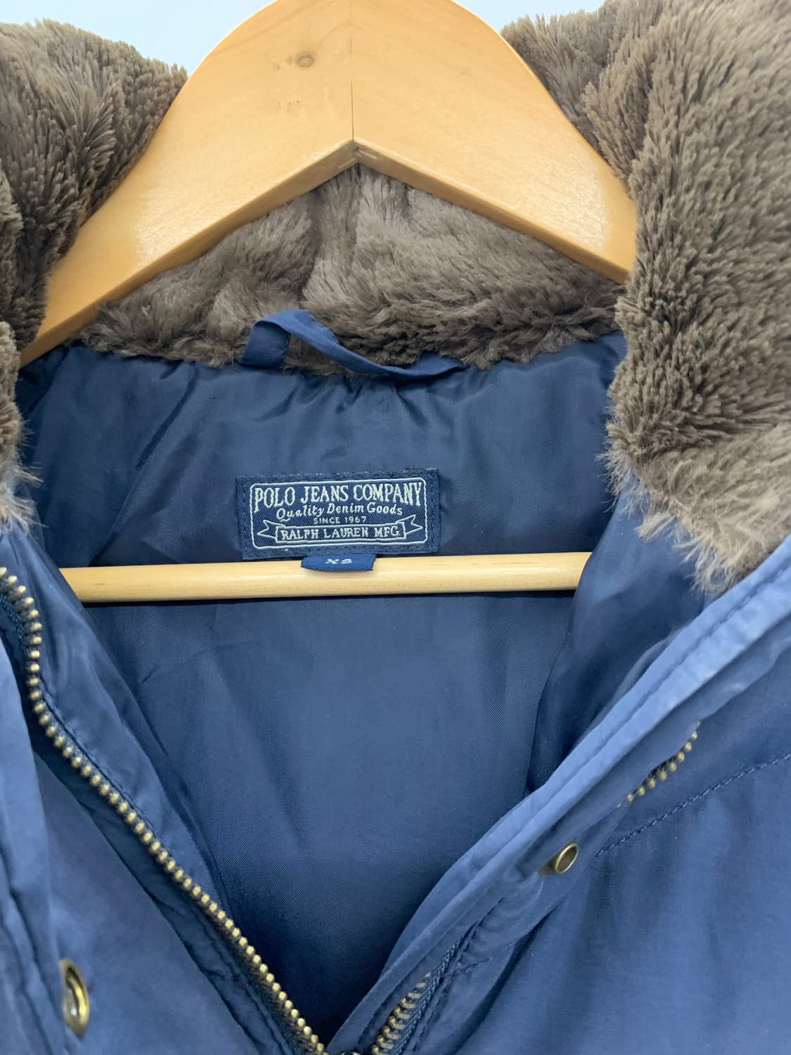 폴로 진스 y2k 네이비 퍼 푸퍼 다운 상품이미지6
