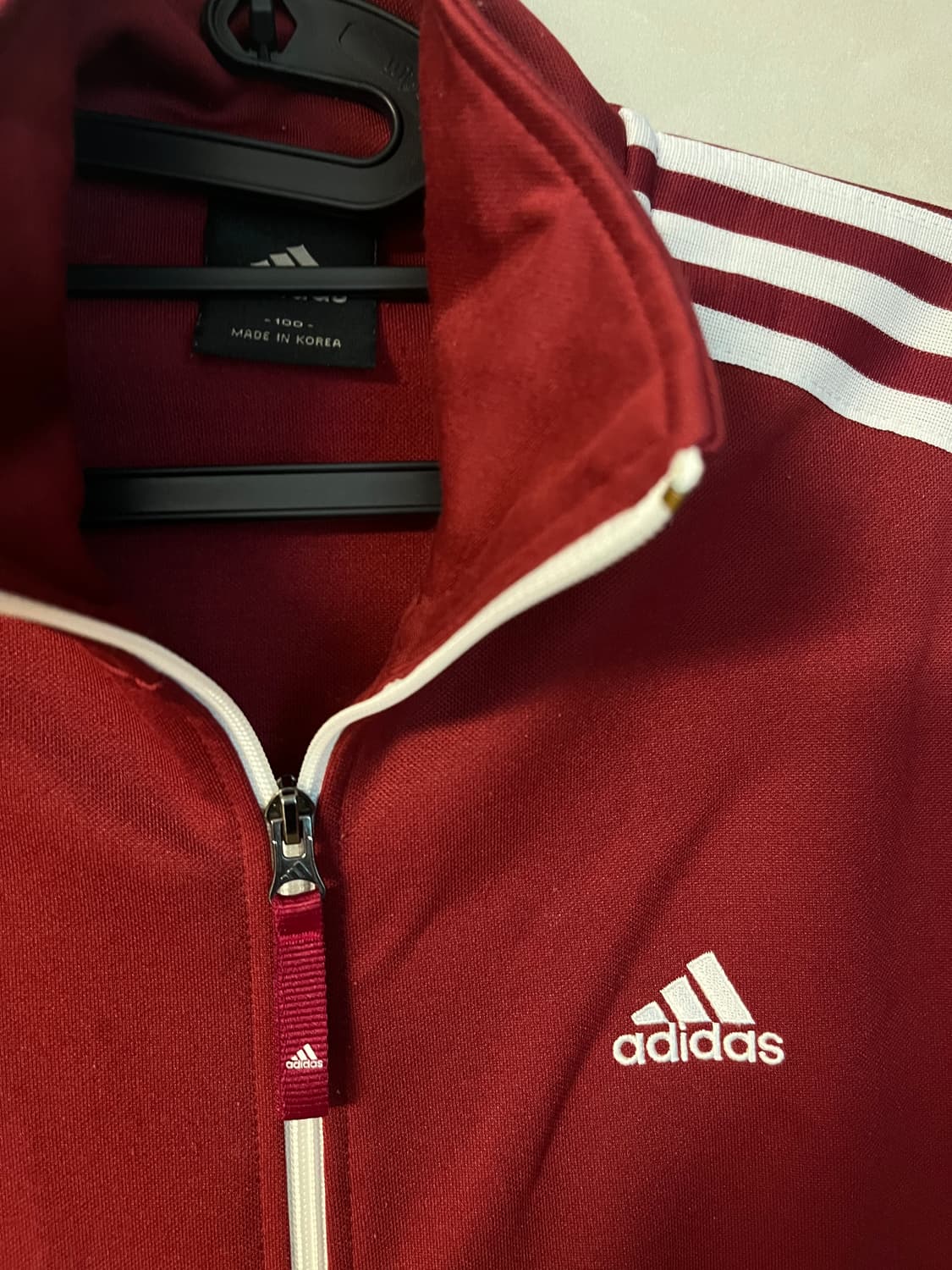 아디다스 대대장 극희귀 버건디 져지 [100] 상품이미지4