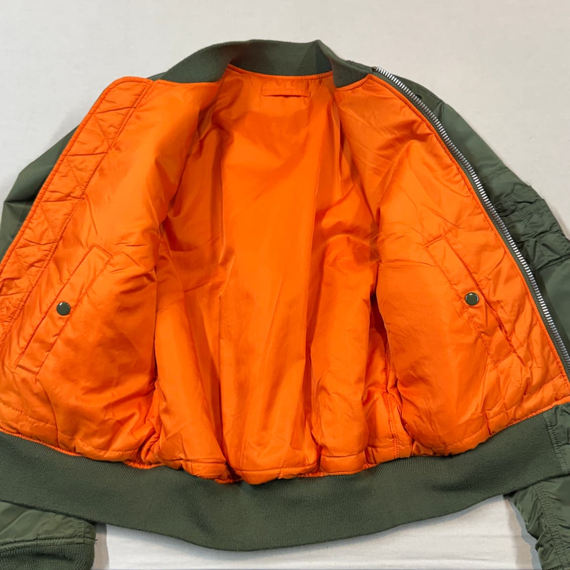 M) 알파인더스트리 MA-1 마원 항공점퍼 올리브 그린 상품이미지4