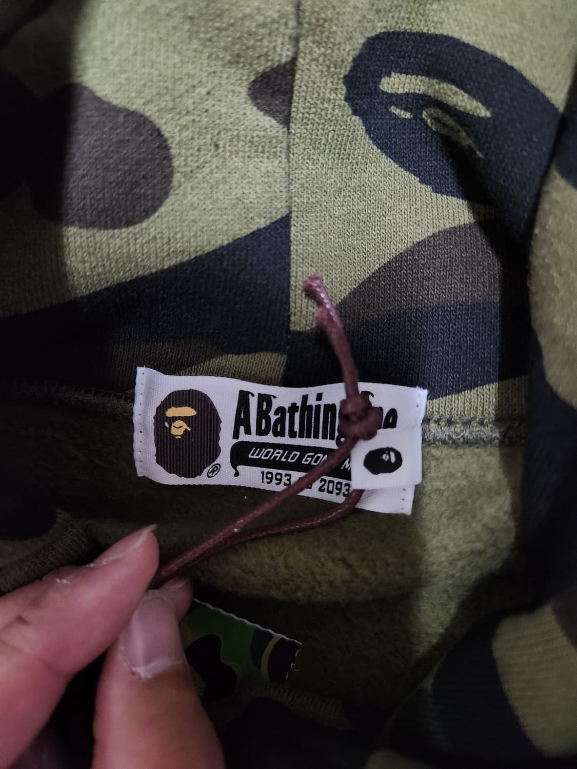 Bape 후드티 녹계 미착용 새상품 상품이미지5
