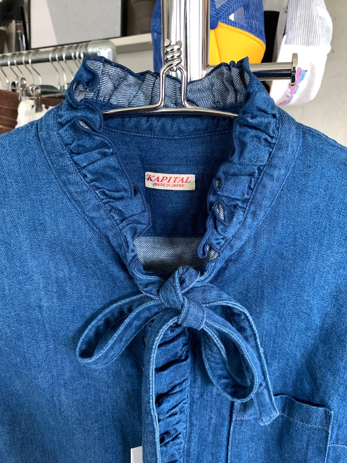 Kapital 캐피탈 레이스 인디고 셔츠 상품이미지3