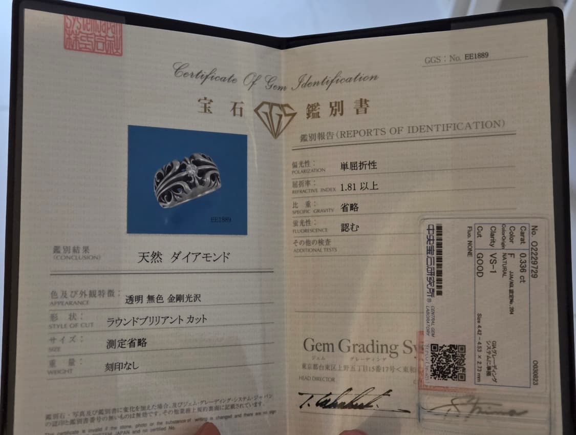 [US9~9.5] 크롬하츠 k&t 링(원포인트 에프터) 상품이미지5