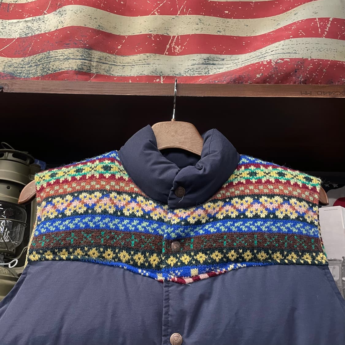 펜필드X제이미슨 페어 아일 울 다운 조끼 패딩 상품이미지3