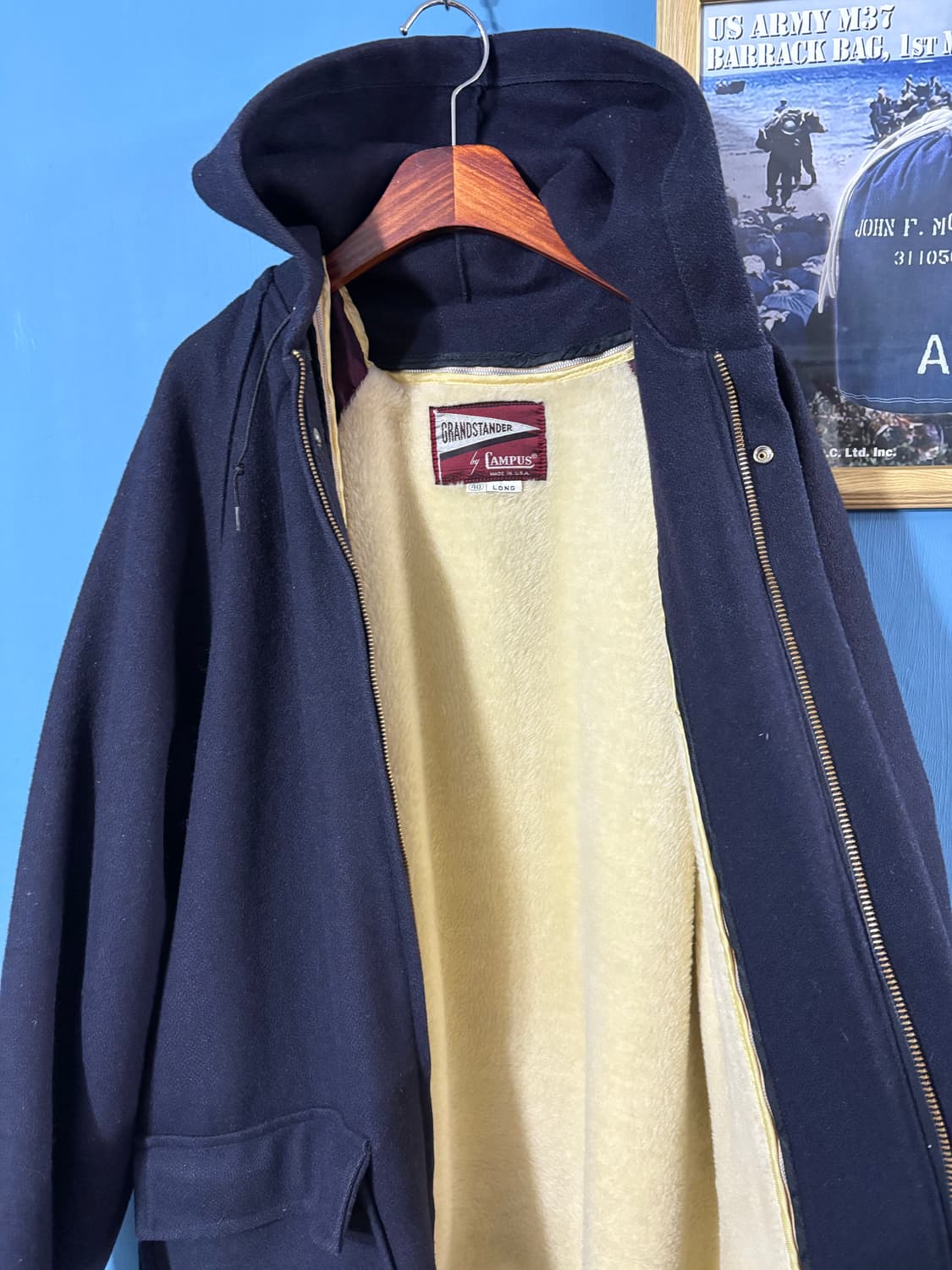 60-70‘s vtg  campus Raglan Coat 상품이미지4