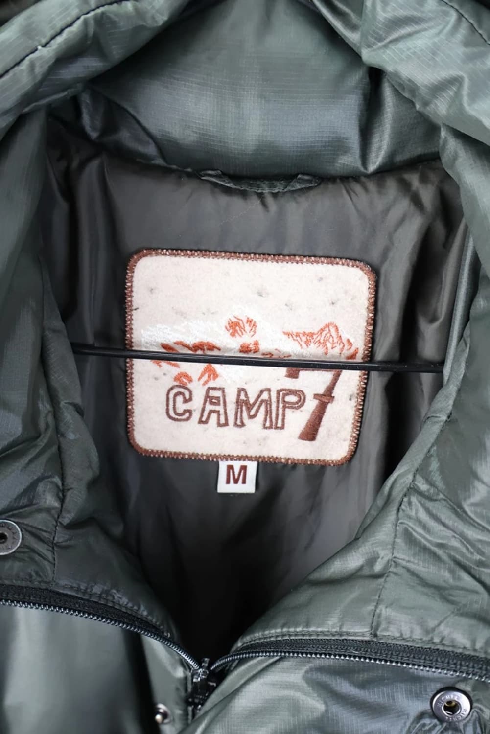 캠프7 울프조 카키 털 패딩 상품이미지7