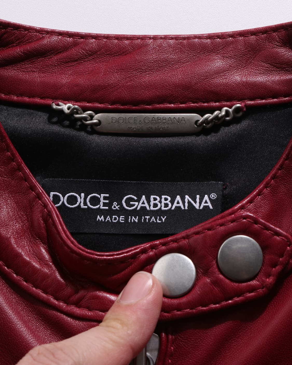 Dolce&gabbana  lamb skin crop jacket 상품이미지4