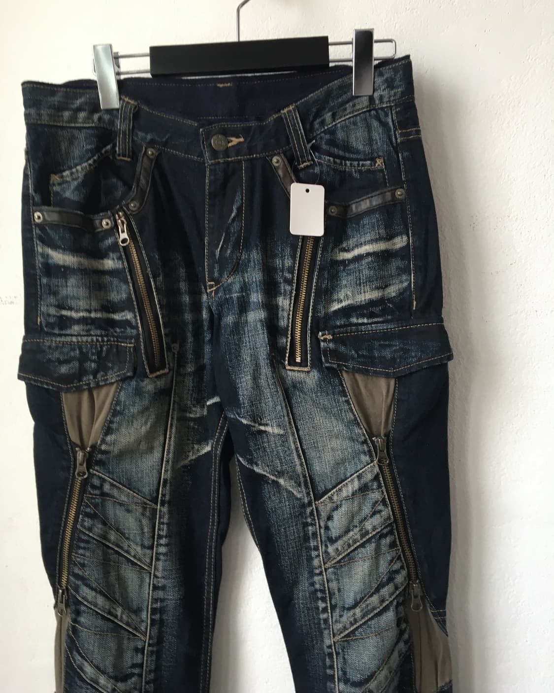 Zipper washing point denim pants 상품이미지3