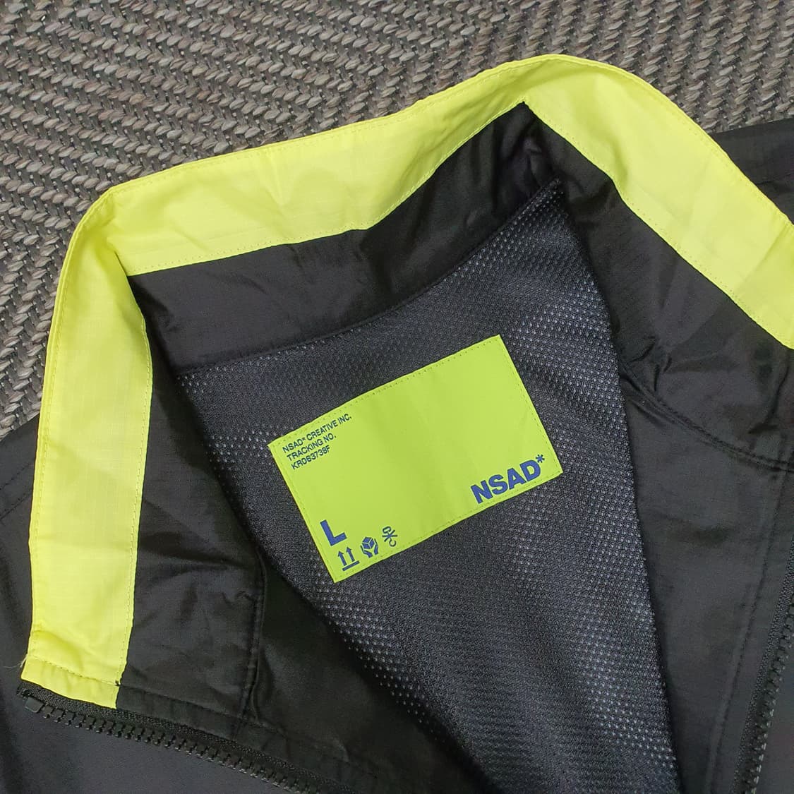 NSAD 엔에스에이디 반집업 바람막이 남자105~110 상품이미지3