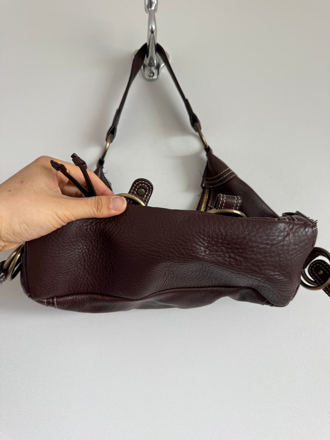 Pre owned 레더 숄더백 상품이미지5