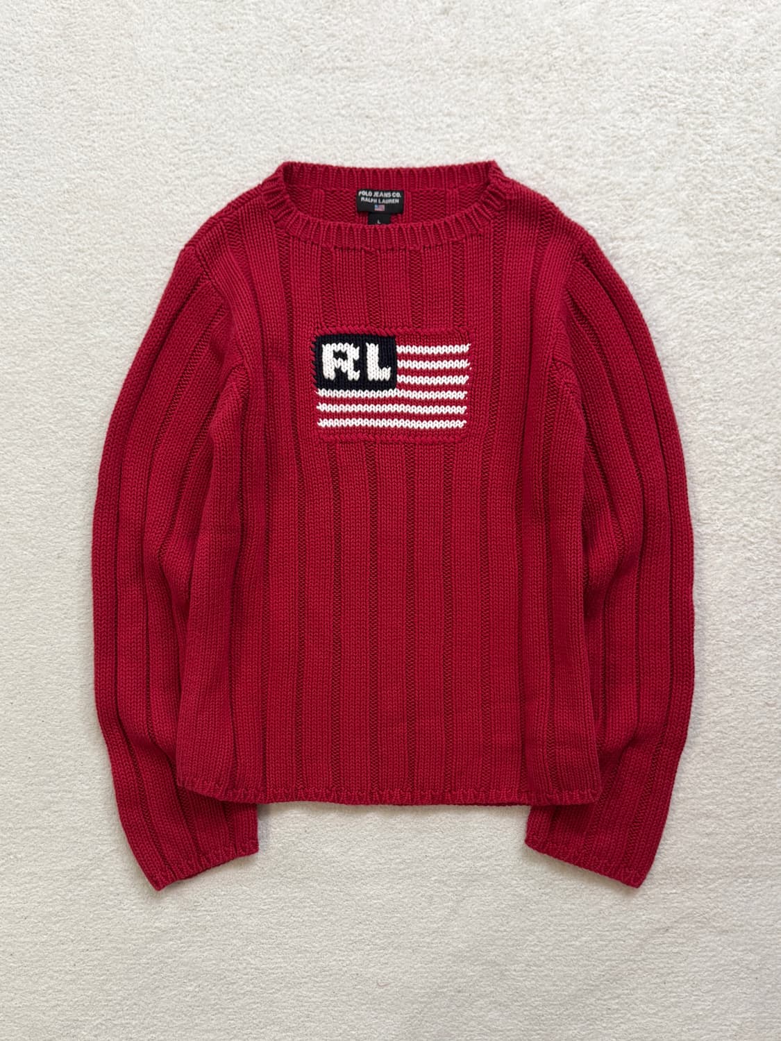폴로 레드 성조기 니트 상품이미지3