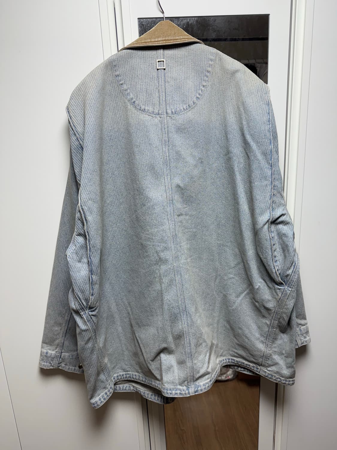 우영미 립 데님 코트 블루 - 25SS 상품이미지2