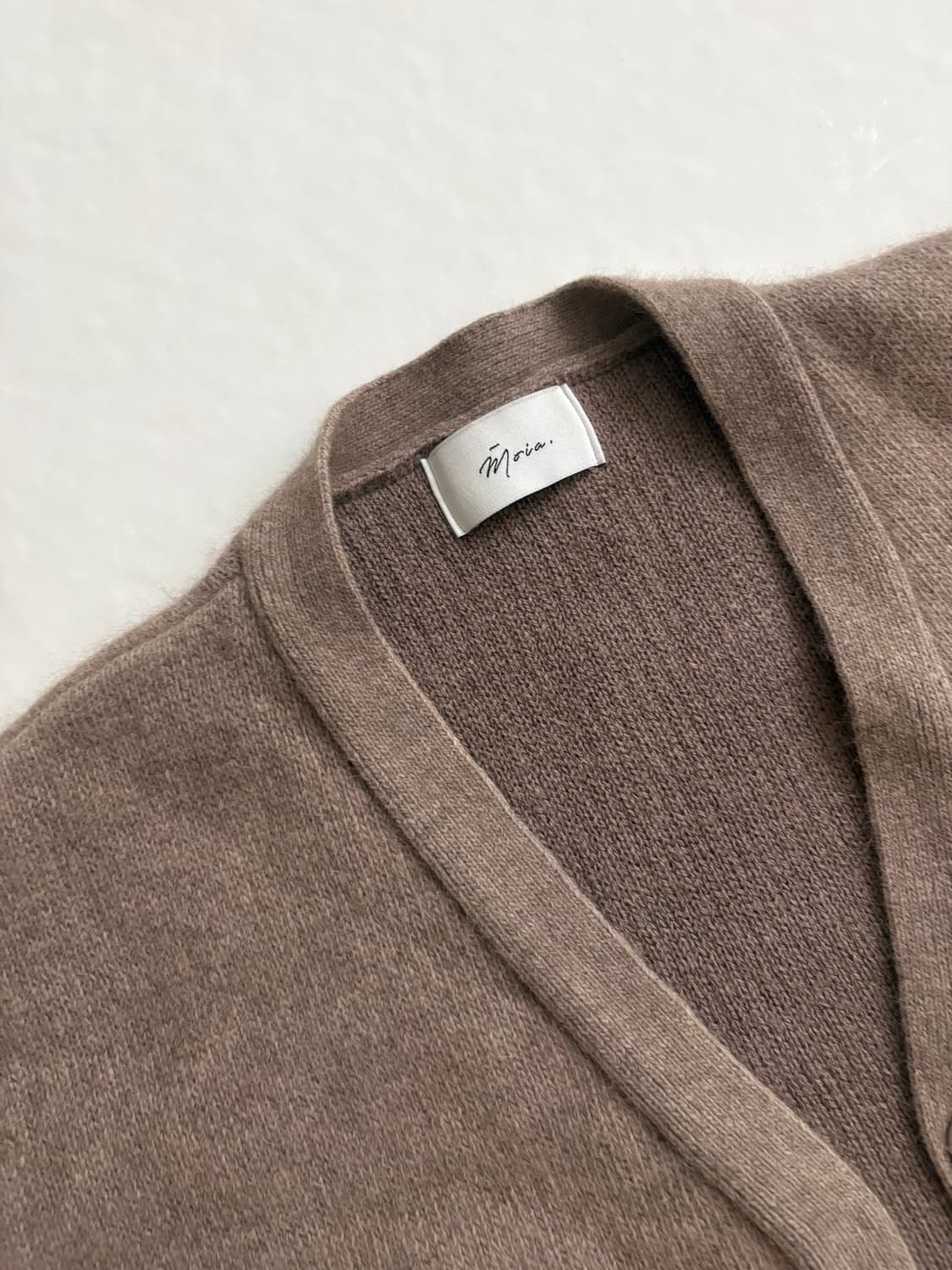 모이아 헤어리 가디건 브라운 상품이미지2