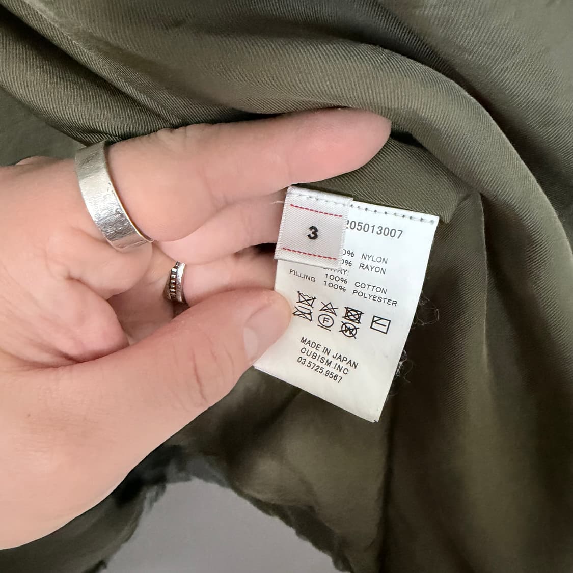 3) 19aw 비즈빔 나일론 피쉬테일 올리브 상품이미지7