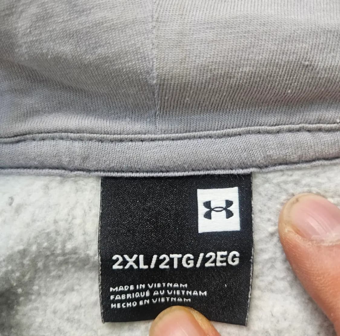 2XL 언더아머 빅로고 후드티 0304Y 상품이미지3