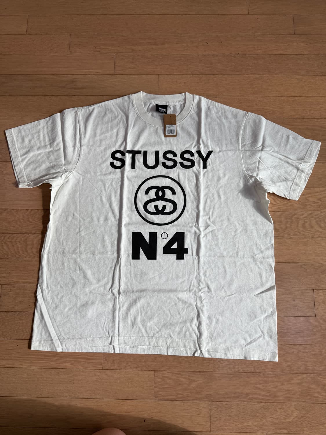 [XXL]stussy 스투시 피그먼트 다이드 No.4 반팔티셔츠 내츄럴 상품이미지1
