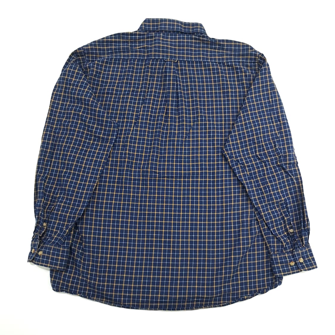CN677 2XL 바버 로얄네이비 스몰체크 플란넬 긴팔 셔츠 남방 상품이미지8