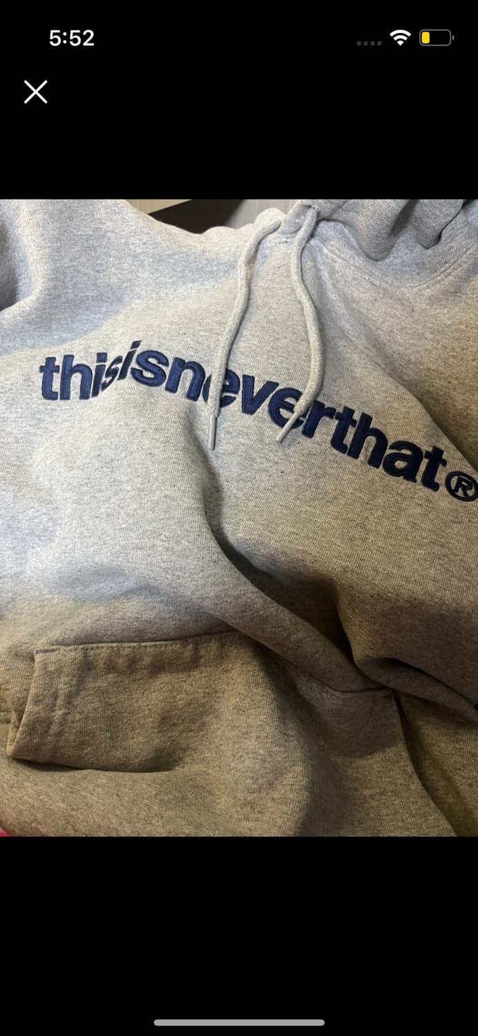 Thisisneverthat 디스이즈네버댓 회색 후드티 m 상품이미지1