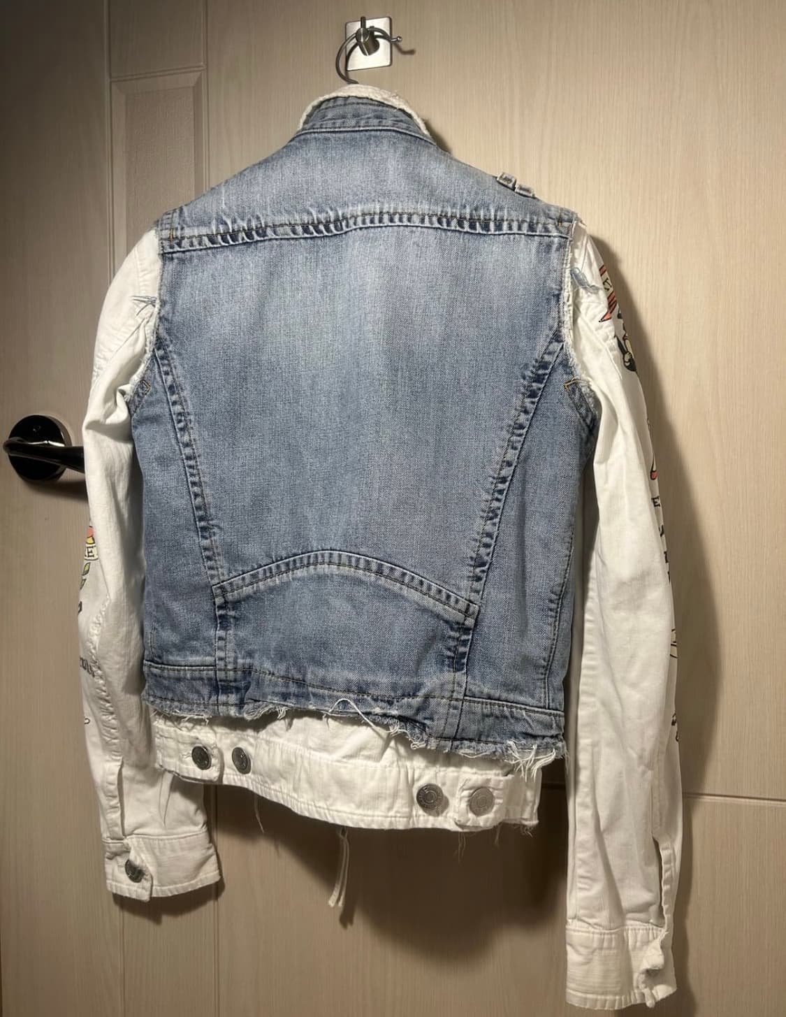 디스퀘어드2 데님 레이어드 프린팅 자켓 상품이미지2