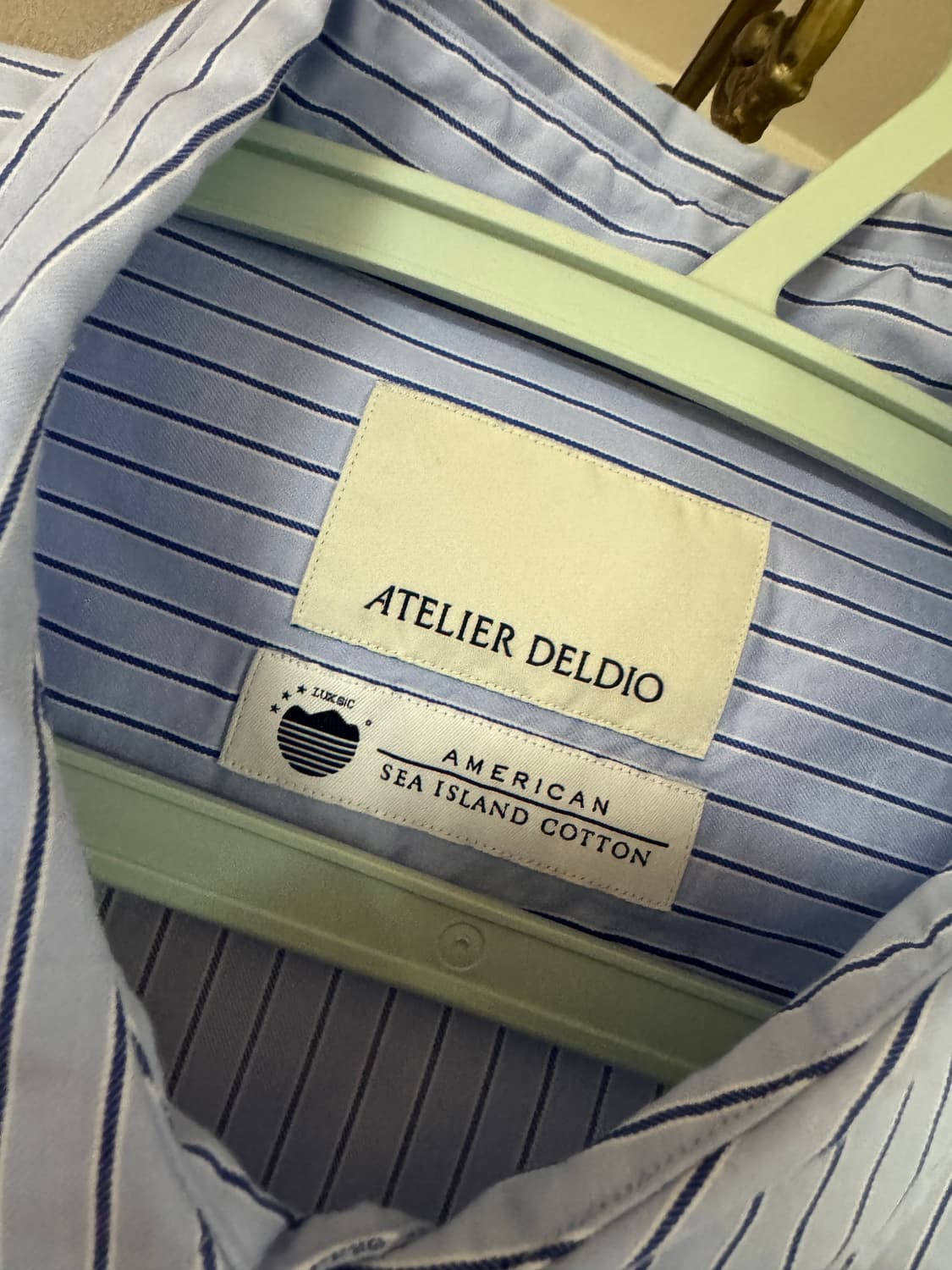 아틀리에 델디오 해도면 원단 스트라이프 셔츠 XL 판매 상품이미지2