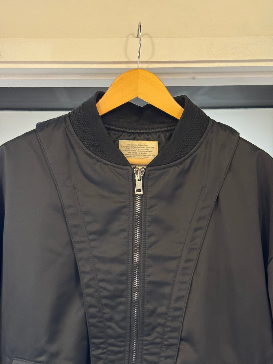 메종미네드 셔링 플라이트 자켓 항공점퍼 블루종 L 상품이미지2