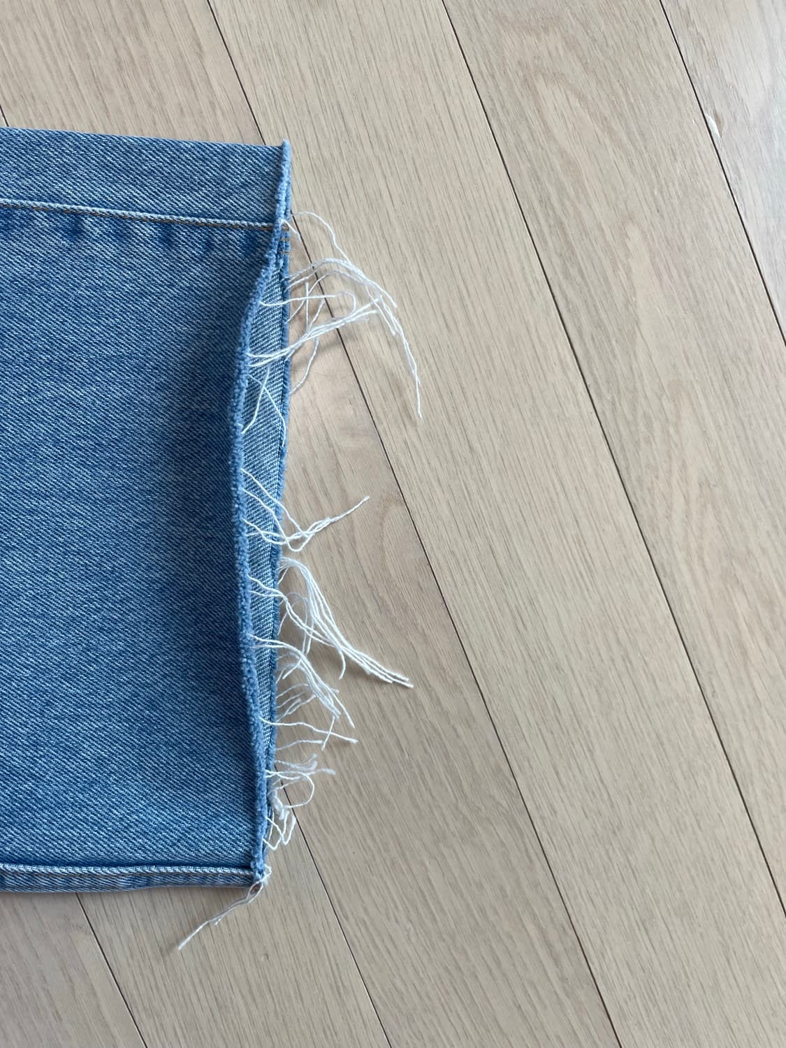 (S)이얼즈어고 FLAWLESS 플로리스 데님 와이드03 라이트 인디고 상품이미지5