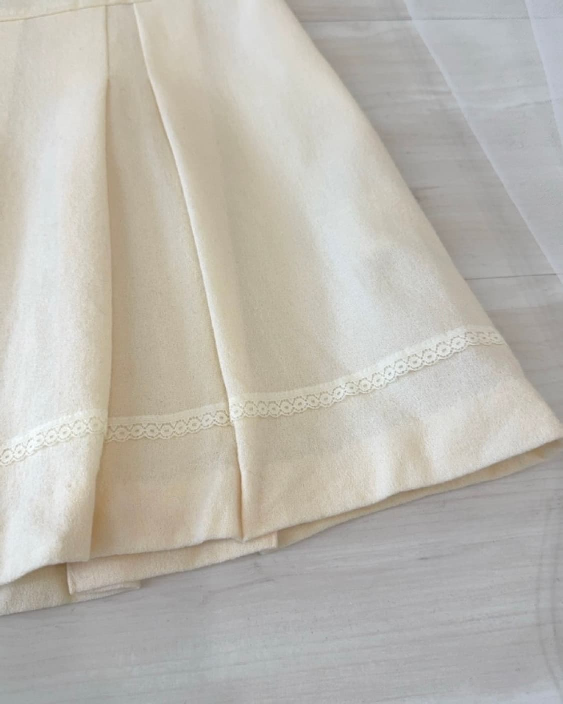 Butter ivory wool skirt 상품이미지3