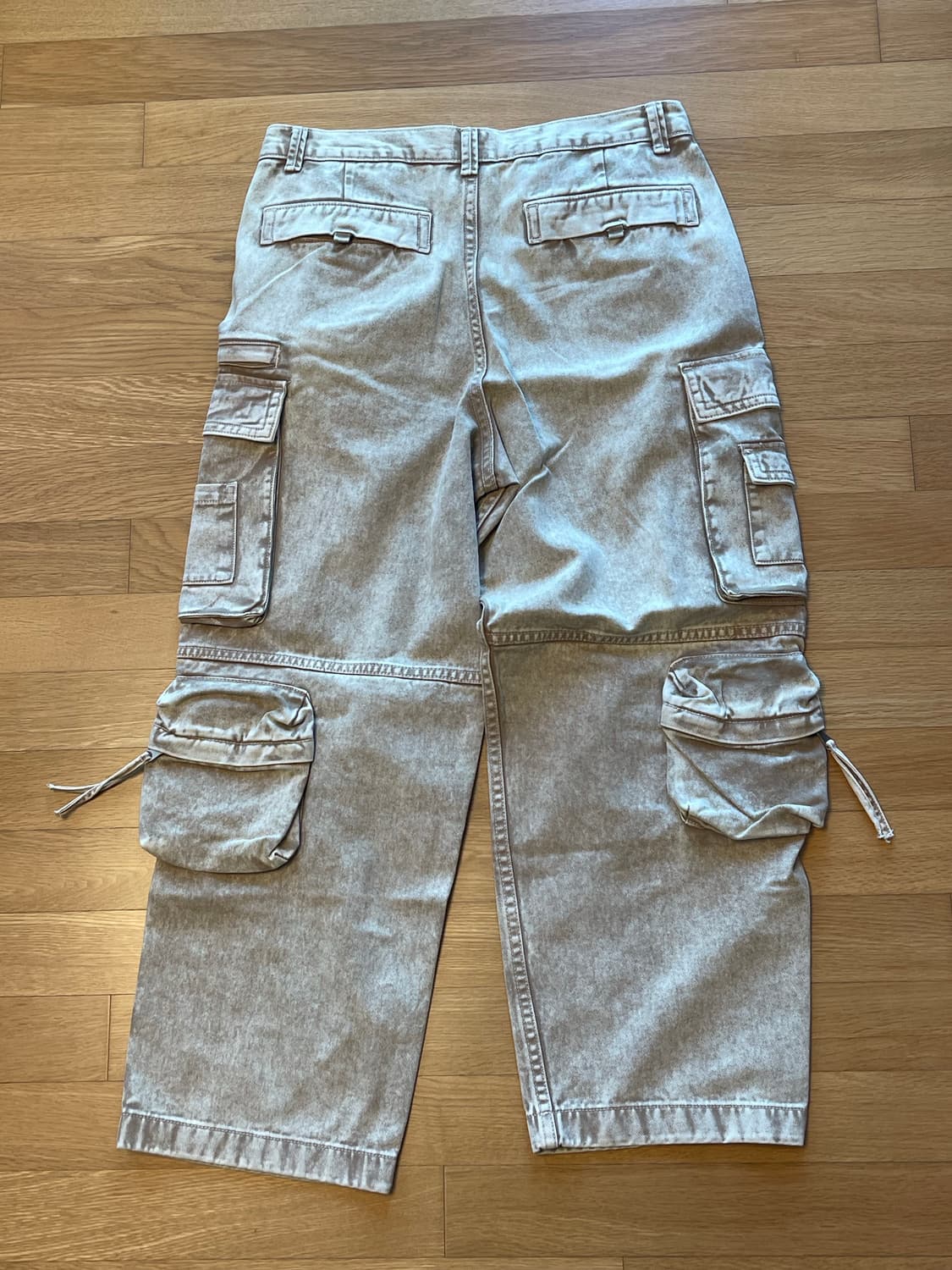 H&M 베이지 루즈 카고 팬츠 상품이미지5