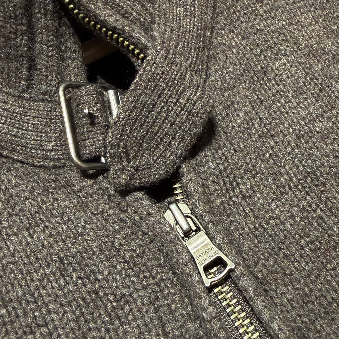 바나나리퍼블릭 캐시미어 니트 집업 L 상품이미지3