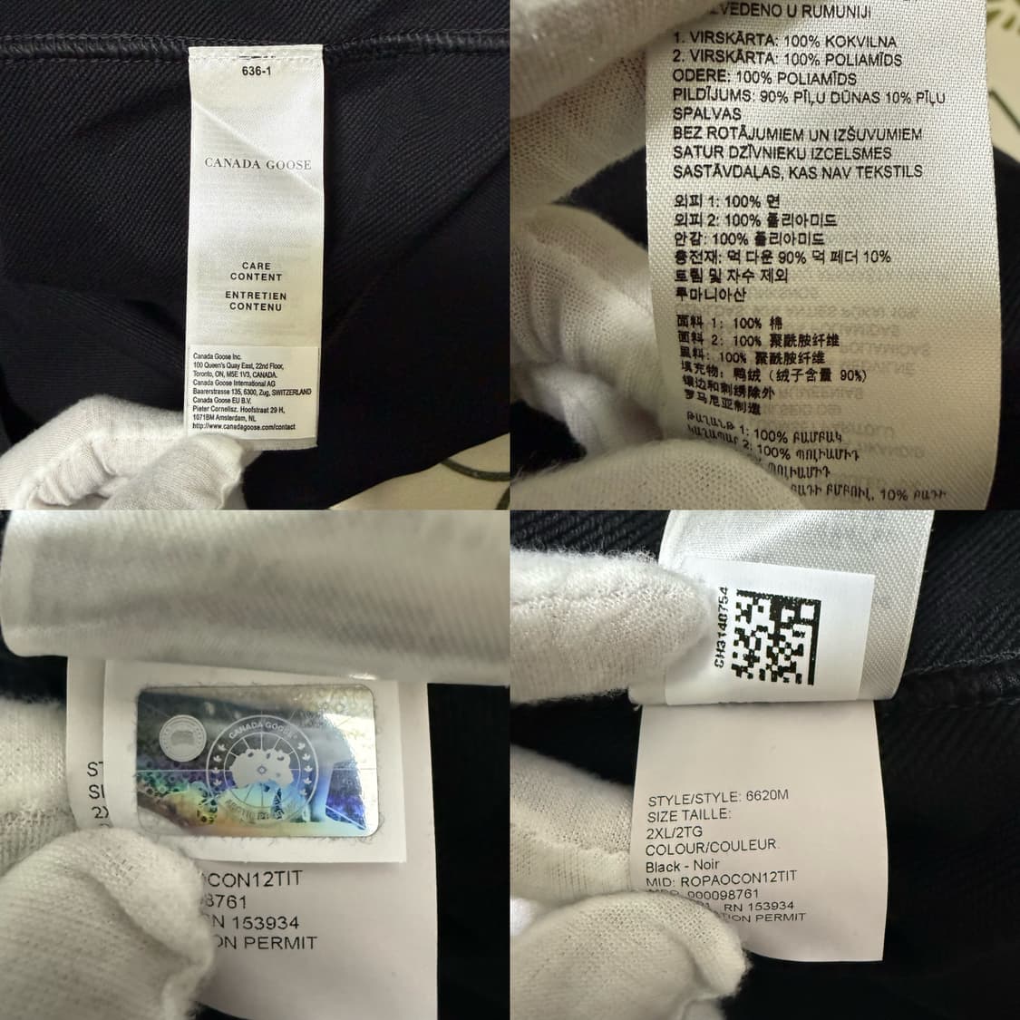 캐나다구스 하이브릿지 휴런 풀 집 자켓 니트패딩 블랙 상품이미지7