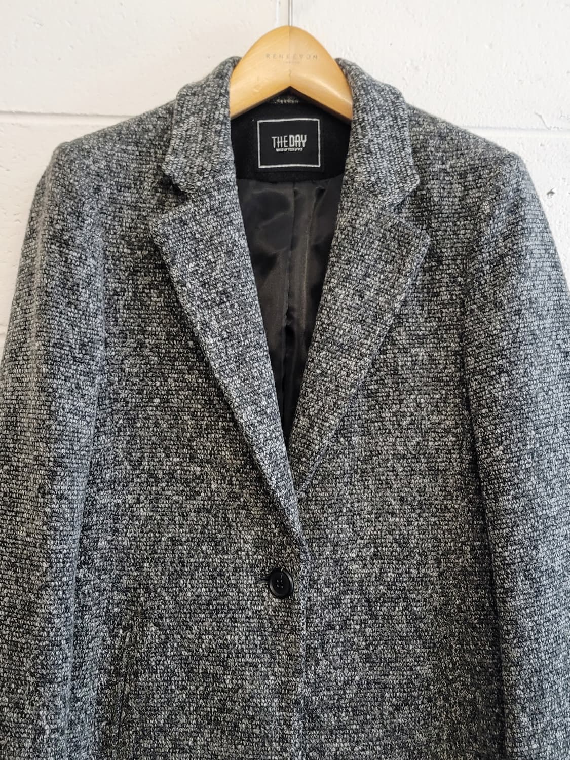 THE DAY(더데이,여성용) 보카시 싱글버튼 반코트형 자켓 판매 상품이미지3