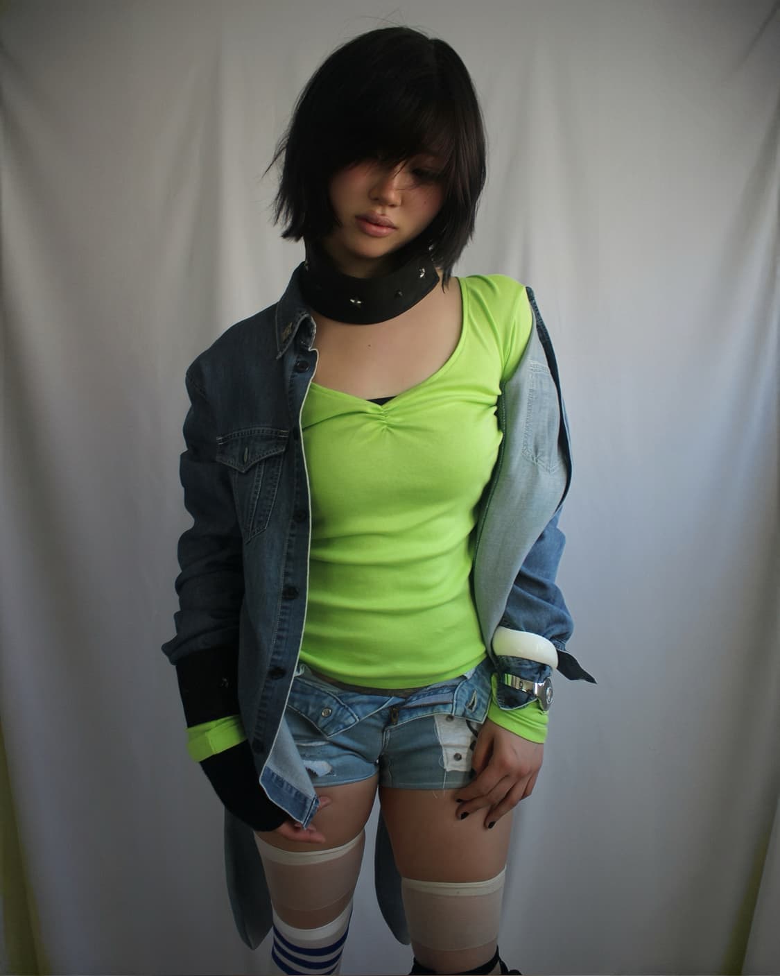 BOY LONDON collar charm denim y2k shirt 상품이미지9