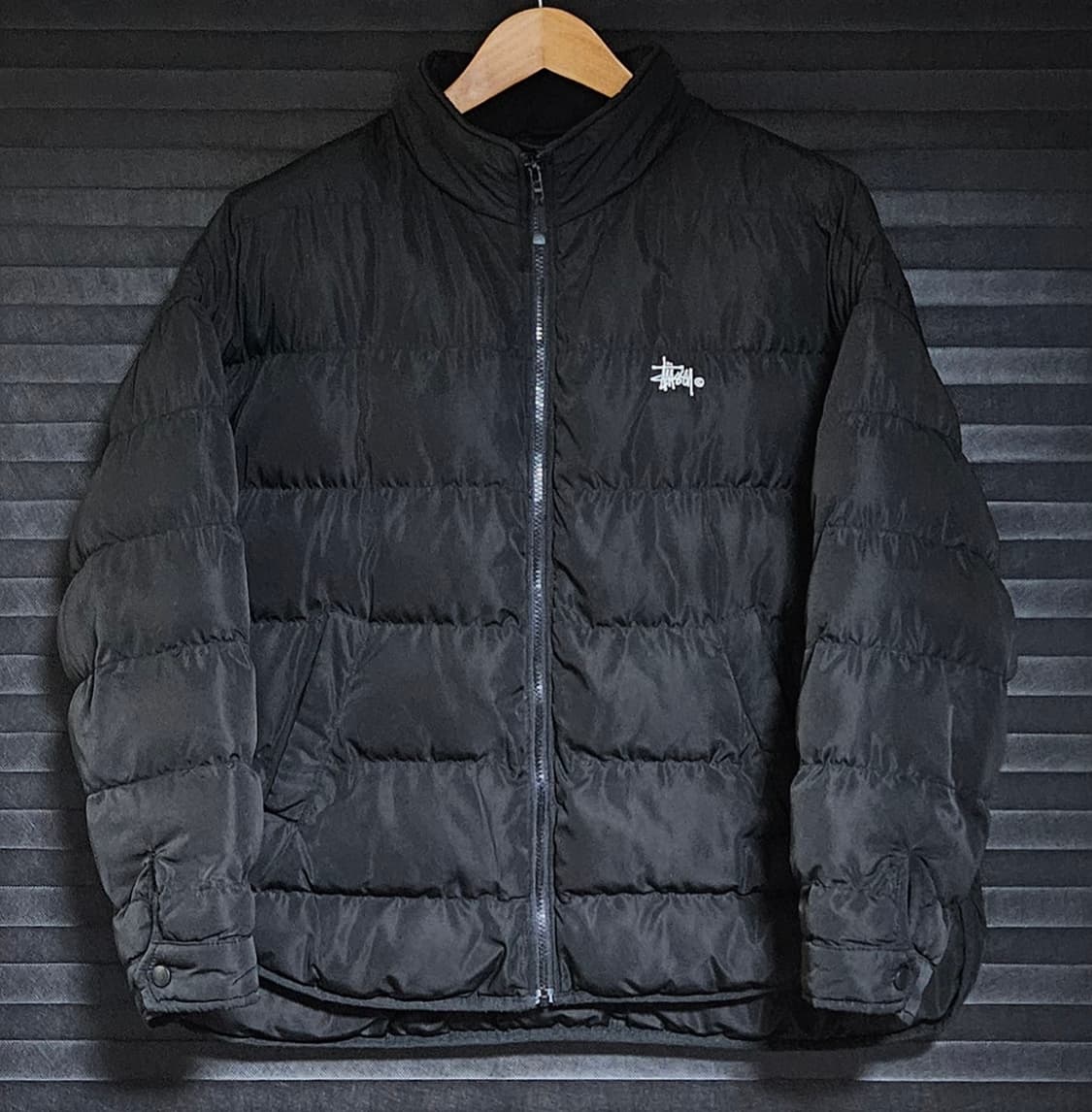 L 스투시 여성 숏패딩 블랙 호주 상품이미지1