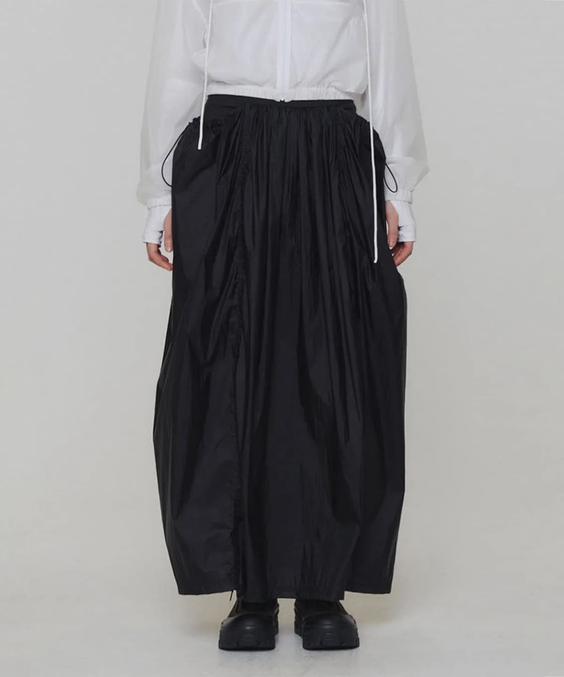 아모멘토 LAYERED SHIRRING SKIRT 스커트 상품이미지6