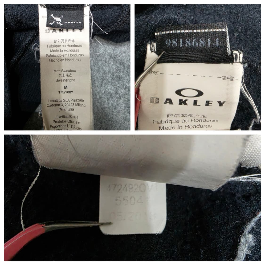 오클리 빈티지 스크립트 로고 후드티 M 상품이미지10