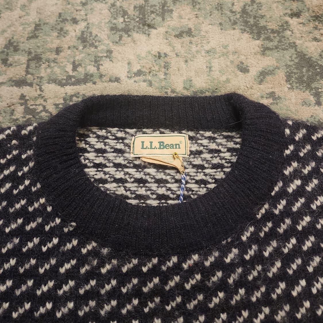 90s 엘엘빈 버드아이니트 상품이미지1