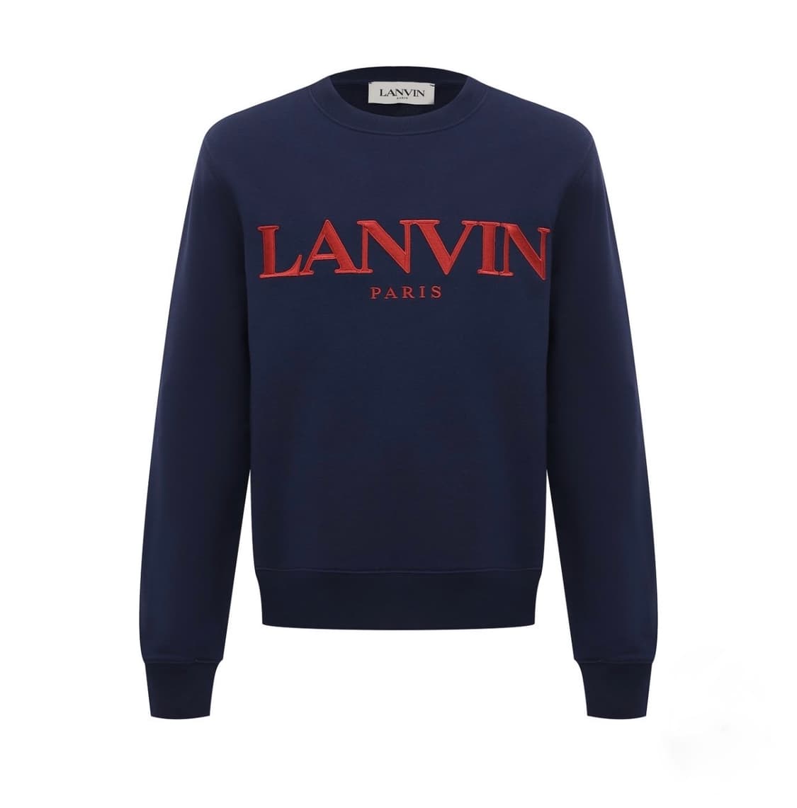 LANVIN 랑방 LANVIN 로고 자수 네이비 스웻셔츠 M 상품이미지1