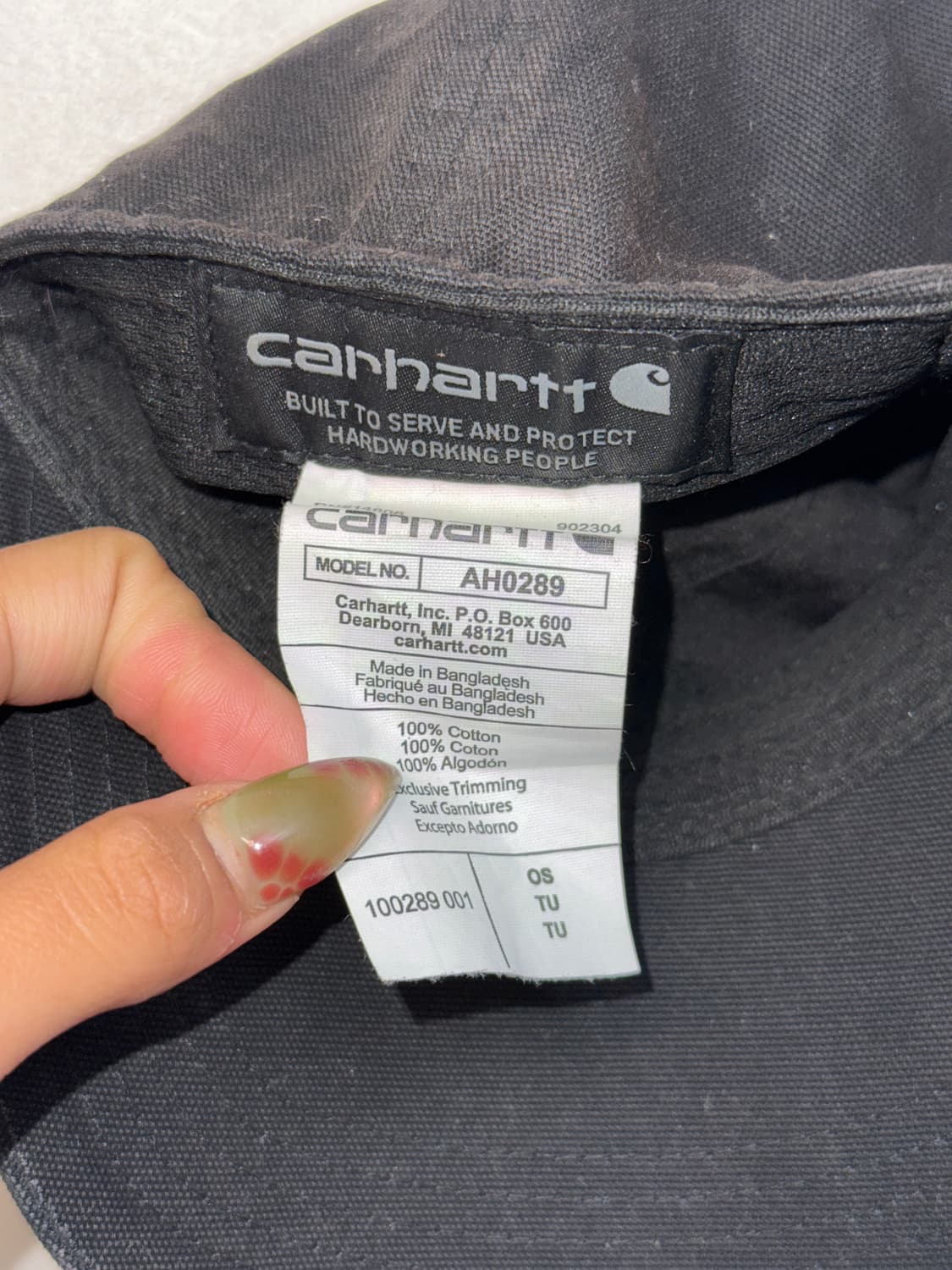 Carhartt black logo camp cap 상품이미지5