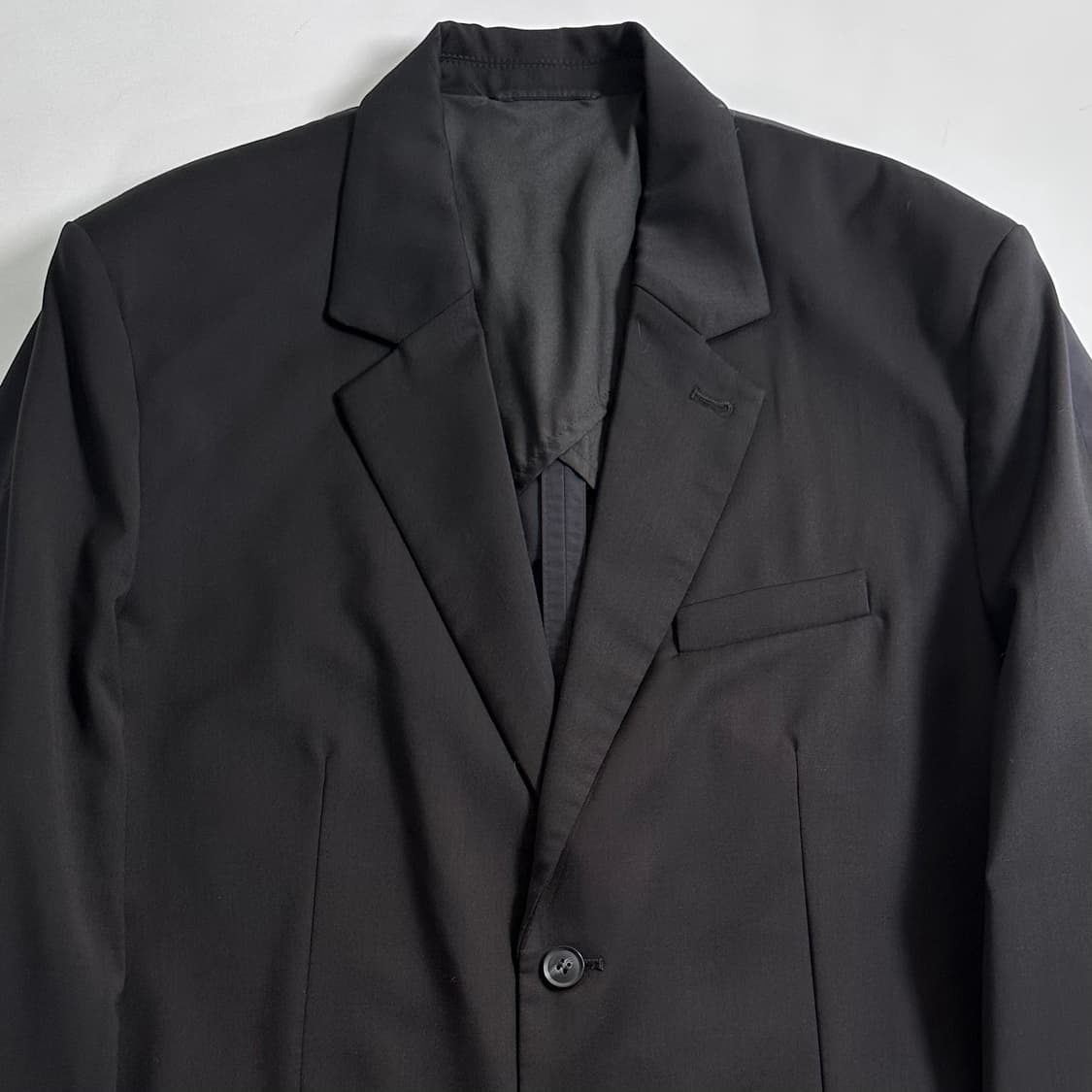 코스 울/나일론 믹스드 블레이저 자켓 상품이미지2