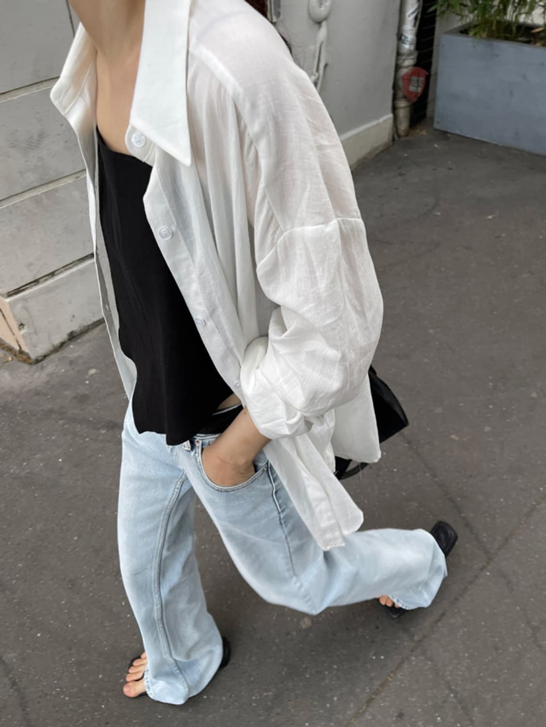 더베를린 유니크 빈티지 워싱 데님 팬츠 오픈와이와이 상품이미지1