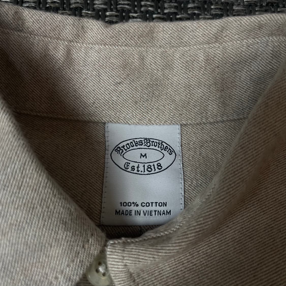 브룩스브라더스 베이지 긴팔 셔츠 M 상품이미지4