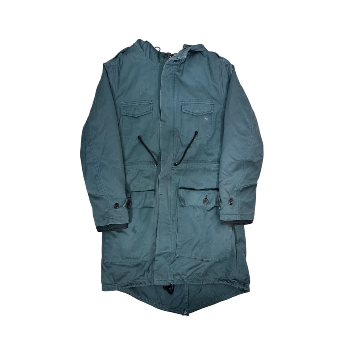 리바이스 그린 투홀스 탭 m-51 피쉬테일 복각 후드 밀리터리 자켓 L 상품이미지4