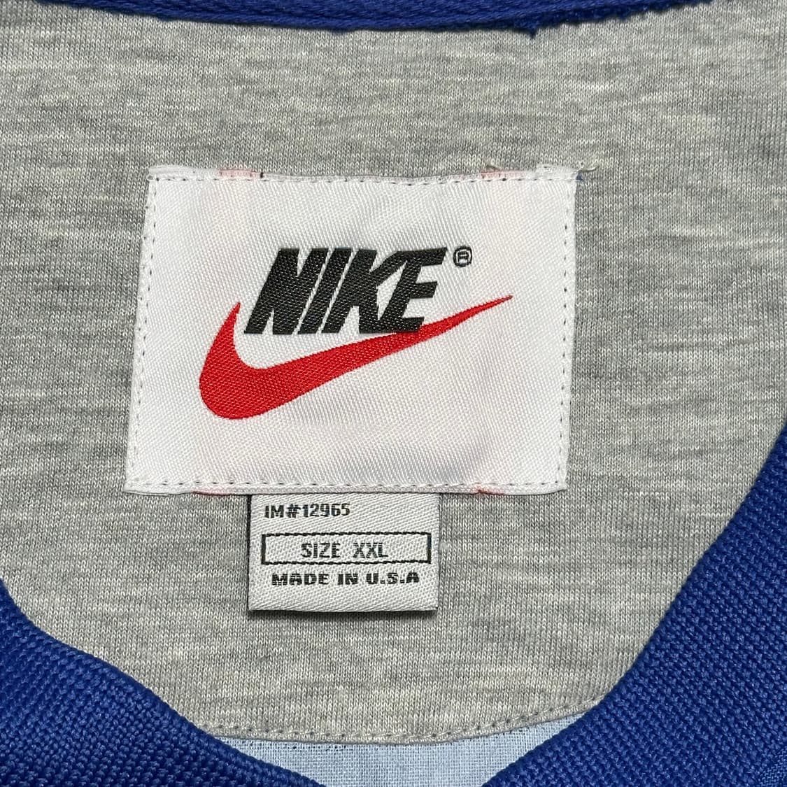 2XL 나이키 브이넥 블루 웜업 상품이미지4