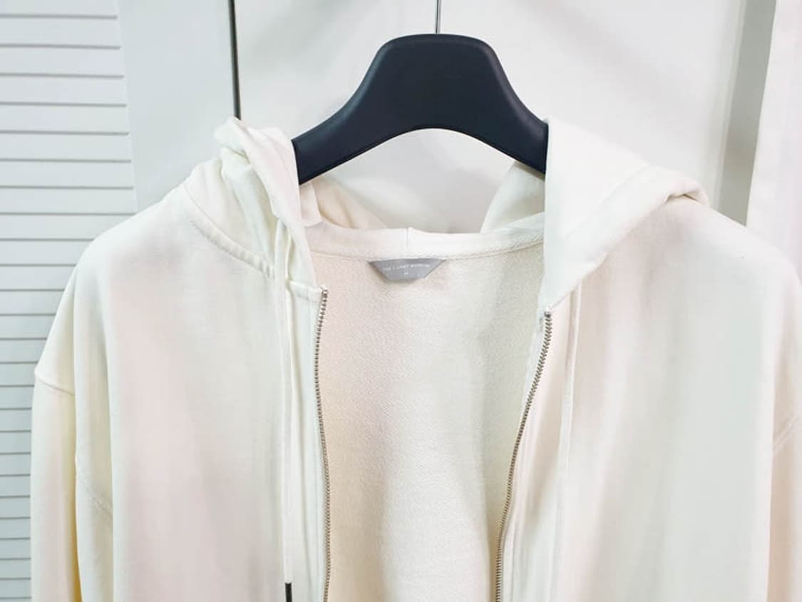 더티셔츠뮤지엄 아이보리 오버핏 후드집업 상품이미지2