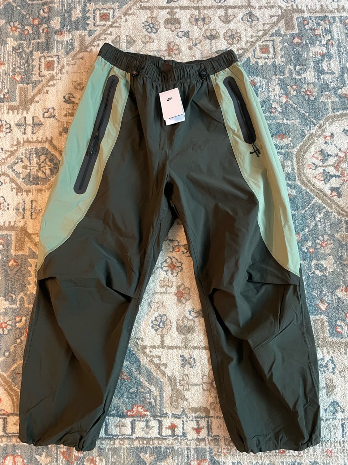 나이키 테크 드라이핏 우븐 컬러 블록 오버사이즈 팬츠(새제품. XL) 상품이미지1