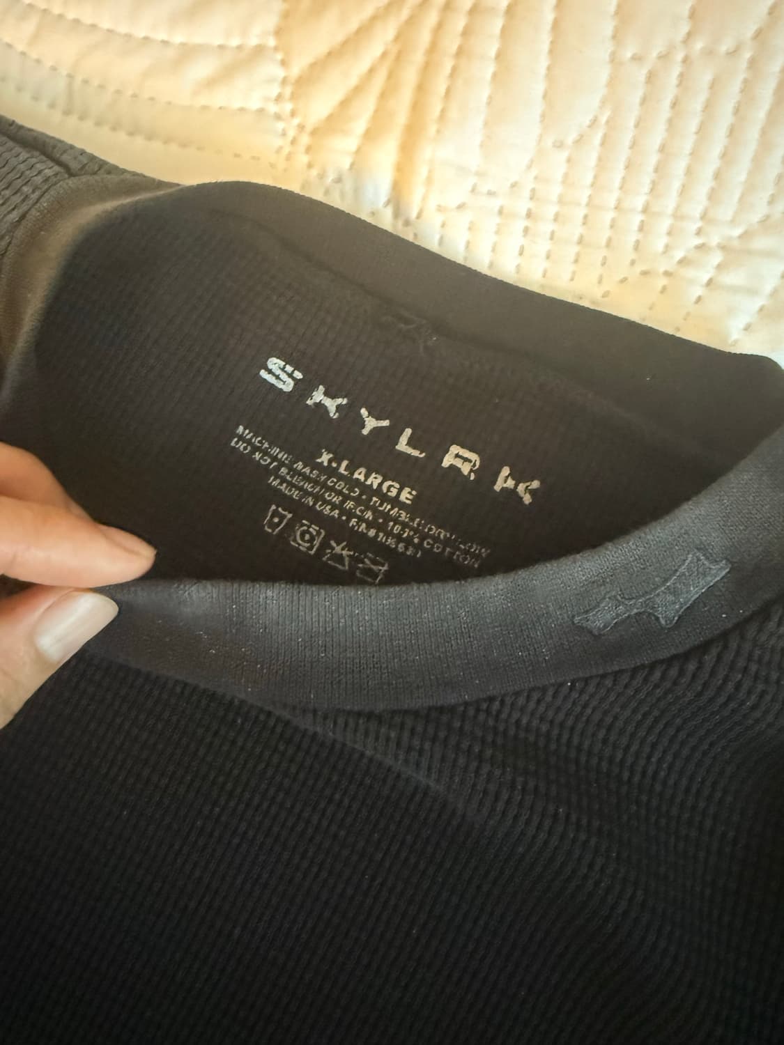 [XL] skylrk 스카이라크 와플 롱슬리브 제트 에어브러시 상품이미지2